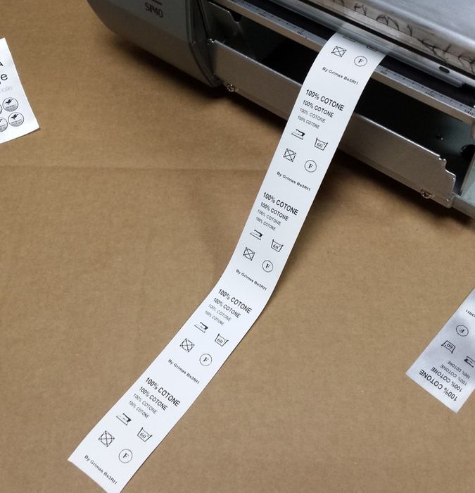 Stampanti etichette termiche trasferimento codici barre composizioni 